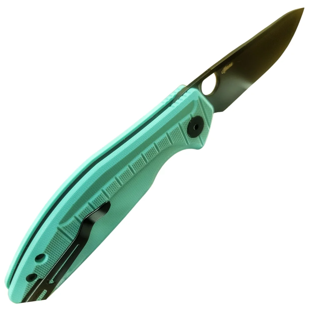 BESTECHMAN // Angry Owl // D2, G10 Scales // Button Liner Lock Knife